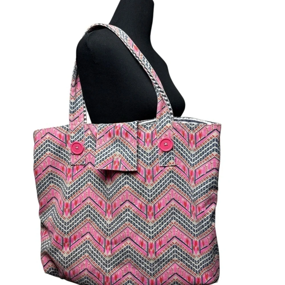 Reversible Large Beach Shopping Tote Shoulder Bag Nautical Boat Market Cotton